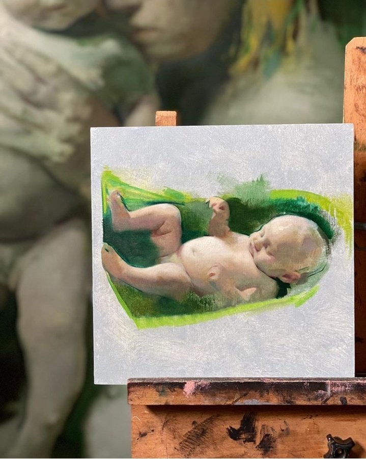 IreneHarto's tweet photo. Otra pintora fantástica del retrato femenino: Colleen Barry. No muy conocida, autorretratos súper bonitos que me encantaría ver en persona algún día. Su Instagram es colleenbarryart https://t.co/YY2UVM9dq4