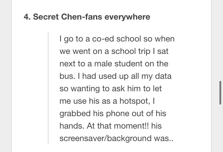 Secret Chen fanboys everywhere