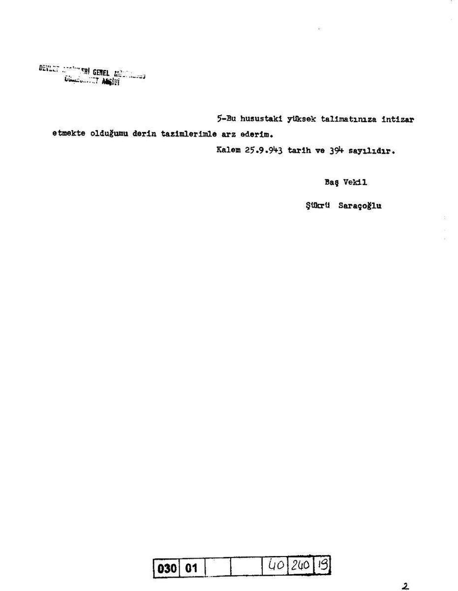 12 adanın teklif edilmesi oldukça karışık bir mesele. Sayın  @muhammetsafi'nin bugün paylaştığı vesikanın bir kopyası uzun süredir (eski adıyla) Başbakanlık Cumhuriyet Arşivi'nde kullanıma açık. Referans numarası: BCA 030.01...40/240/19.  https://twitter.com/muhammetsafi/status/1294251925915959302