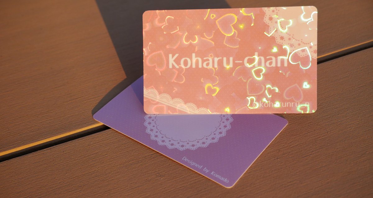 こはるちゃんやよっ ニコ生主 少し場違いな依頼かなと思いつつ こまどさん Komado Booth に名刺のデザイン を作ってもらいました 快く作成して頂きありがとうございました モデルが発表されるたびその背景も好きだったのでそんなシンプル可愛いデザイン