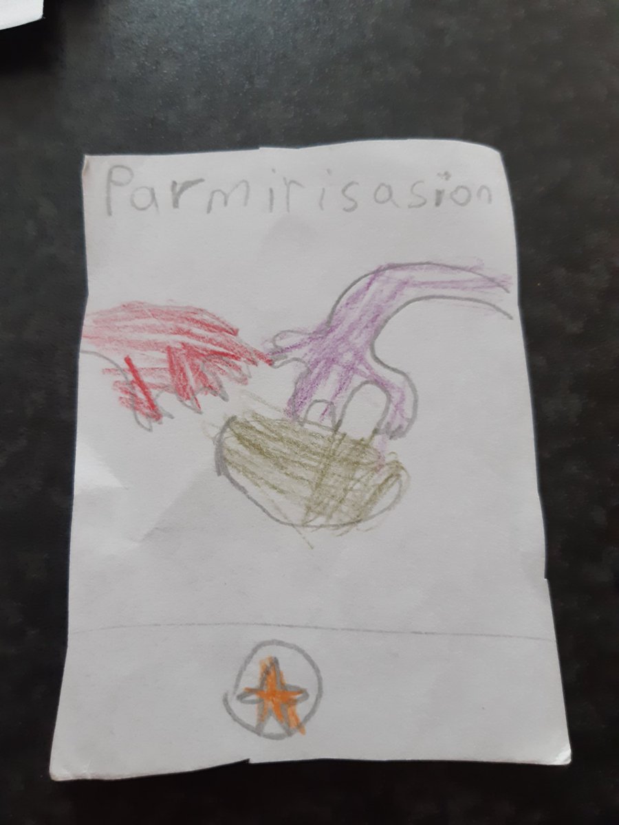 Day 8: My version of "Polymerization" or as I spelt it "Parmirisasion".That one is a hard one for a child to spell but I feel like I didn't even try here.