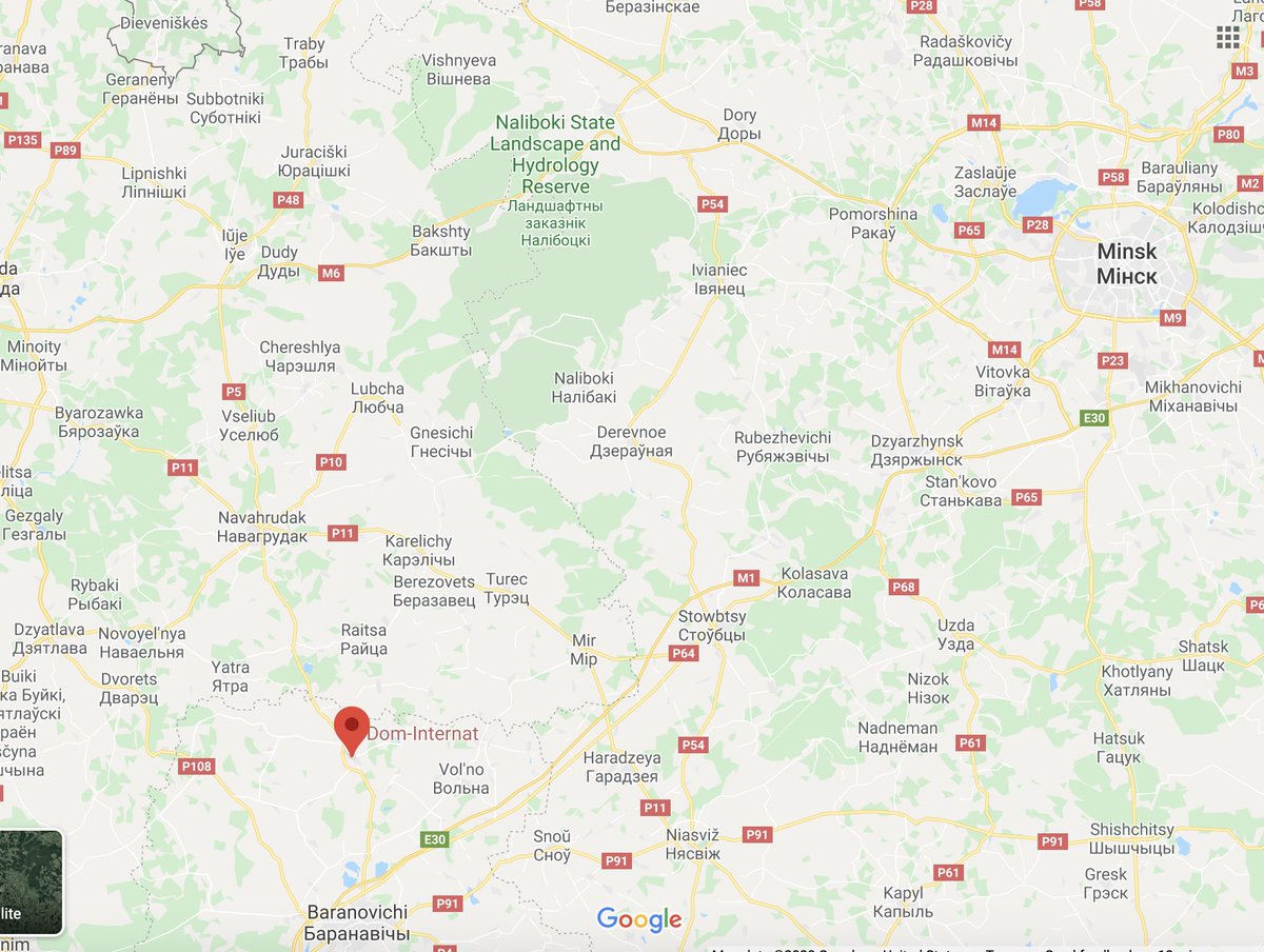 The village (formerly spelled Gorodishche) is 9 miles north of Baranovichi in western Belarus). On the northwest edge of this map is southeastern Lithuania, where many other ancestors of mine lived.