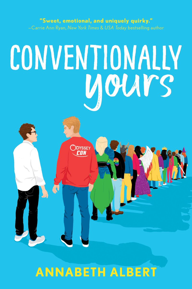 CONVENTIONALLY YOURS by  @AnnabethAlbert is a road trip/fan con romp that packs an emotional punch similar to Beach Read. It's fun, perfect for summer, and will leave you smiling. https://www.bookpeople.com/book/9781728200293
