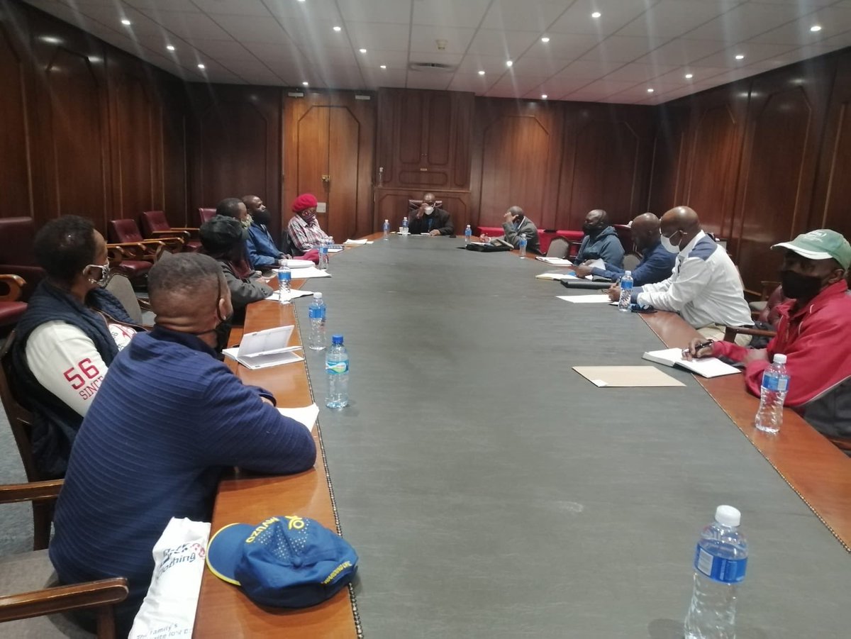 JacobMamaboloSA's tweet photo. Today I the pleasure of meeting with commuter representatives from across  the province. This is an important engagement as we modernise our public transport system https://t.co/Fy6RSqJEPv