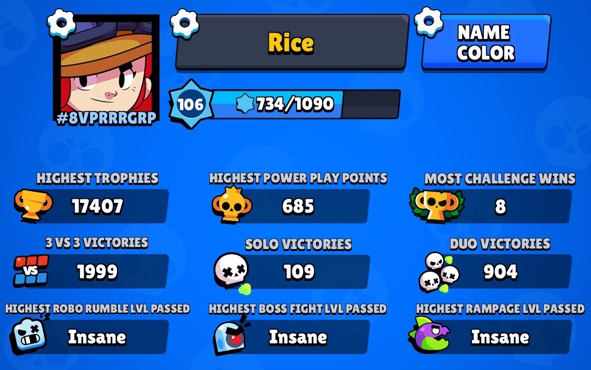 RiceFreeAsABird's tweet photo. 2000 3V3 VICTORIES!!
I play BS for 6 months!
#brawlstars #brawlstarsvictory #brawlstarsvictories #brawlstarswin #brawlstarswins #brawlstars3v3 #brawlstars3vs3 #brawlstarsprofile #brawlstarsprofileinfo #brawlstarsrecord #brawlstarsjessie https://t.co/c40hmihBIU
