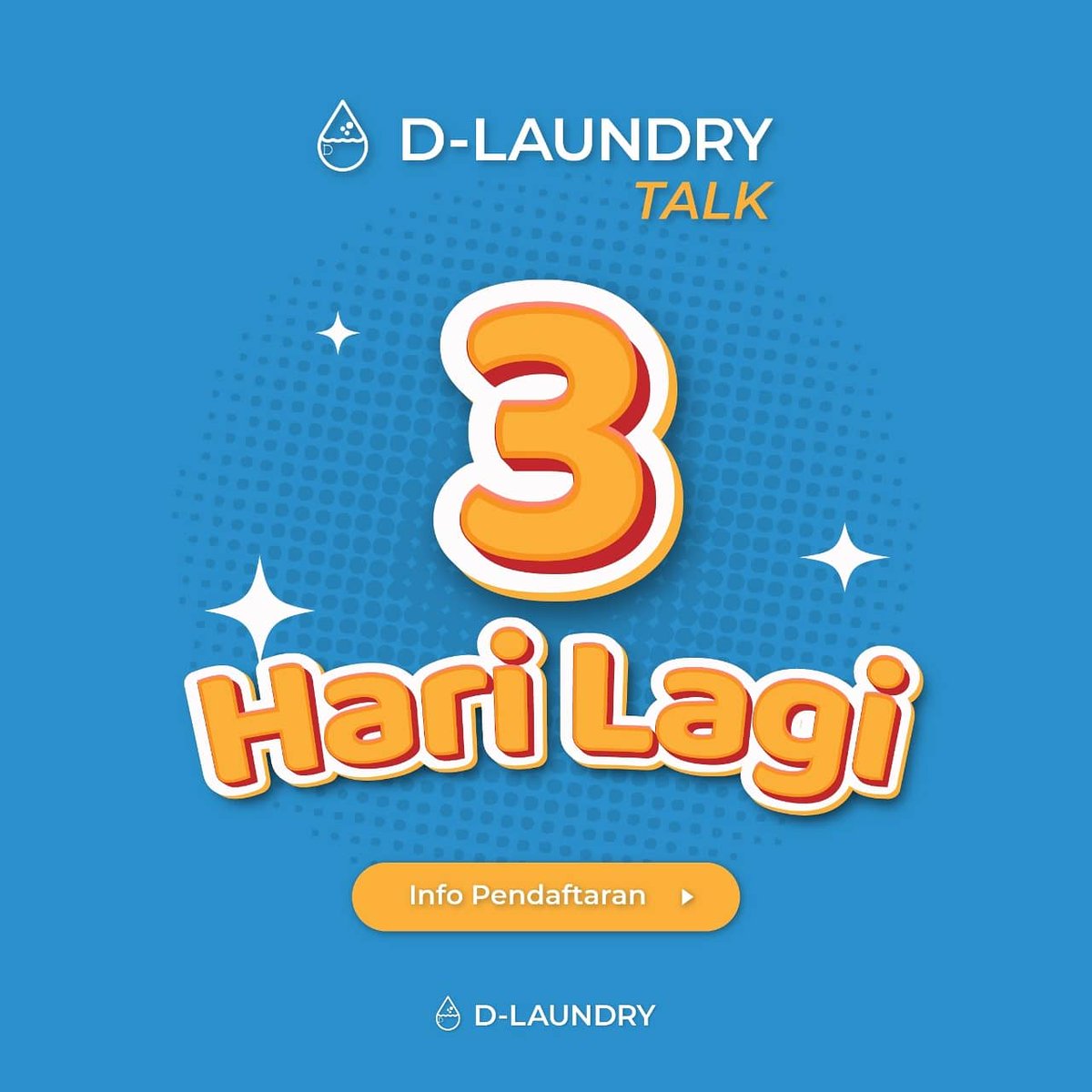dlaundry_id's tweet photo. [3 HARI LAGI]
Udah daftar belum ? Jangan sampai terlewat ya, yuk segera daftar ! GRATISSS 😁

Harap melakukan konfirmasi kehadiran dengan mengisi formulir pendaftaran pada link https://t.co/YNeCN2YuSv https://t.co/KrdQlei1Nw