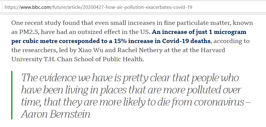 When LTNs are created, traffic increases on boundary / residential main roads which can create severe congestion and increase  #airpollution for months, years or decades. What if you live, walk, work, learn & play on/near these  #RMRs?  https://www.bbc.com/future/article/20200427-how-air-pollution-exacerbates-covid-19#:~:text=A%202003%20study%20found%20that,with%20high%20levels%20of%20pollution.&text=%E2%80%9CFor%20every%20small%20increment%20in,%2C%E2%80%9D%20says%20Harvard%27s%20Aaron%20Bernstein. #EnvironmentalJustice