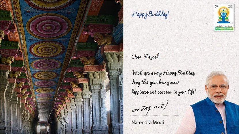 Rajesh__Jamaal's tweet image. Thank you team @narendramodi ji and @PMOIndia #birthdaywishes 
#postcard #Modiapp