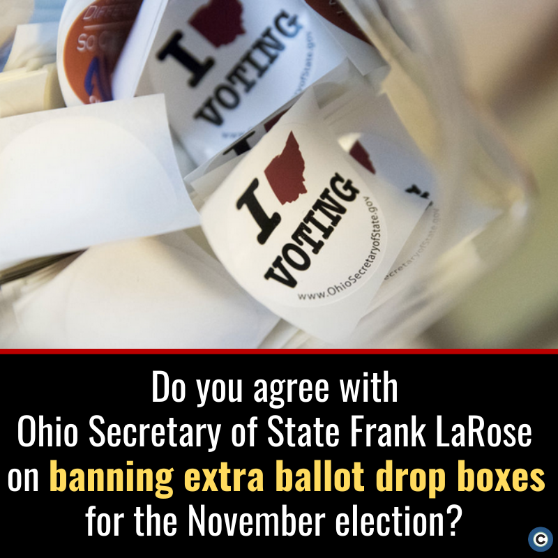 clevelanddotcom's tweet photo. Ohio Secretary of State said he is banning county boards of elections from offering more than 1 drop box for ballots this November, despite voting rights activists &amp; elections officials saying adding more boxes is a way to reduce lines for in-person voting. Where do you stand? https://t.co/AkdrmjS97X