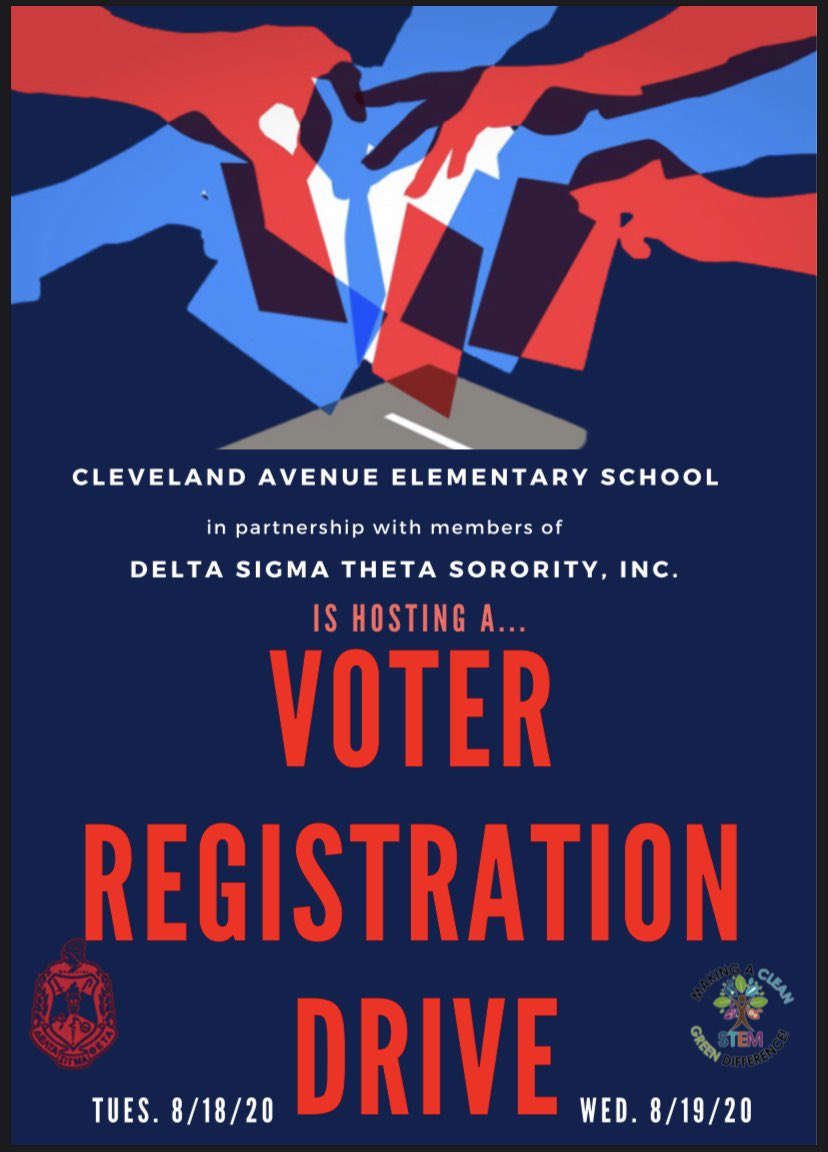 Anyee' Payne (@cae_principal) on Twitter photo CHECK OUT THIS EQUATION!!
DST 🔺 + CAE 💙= VOTER REGISTRATION 🗳
While students pick up their 💻 their parents can register to vote 🗳 8/ 18-8/19 9:00am-12:00pm
@APSClevelandAve @AssocSupBattle <a href="/apsupdate/">ATL Public Schools</a> <a href="/DrLisaHerring/">Dr. Lisa N. Herring</a> CHECK OUT THIS EQUATION!!
DST 🔺 + CAE 💙= VOTER REGISTRATION 🗳
While students pick up their 💻 their parents can register to vote 🗳 8/ 18-8/19 9:00am-12:00pm
@APSClevelandAve @AssocSupBattle <a href="/apsupdate/">ATL Public Schools</a> <a href="/DrLisaHerring/">Dr. Lisa N. Herring</a>