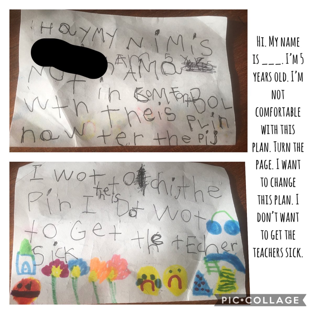 smileskey17's tweet photo. @Sflecce @Sflecce @fordnation @ONgov  My kids do NOT like your back-to-school plans! One of them took the initiative to write you this letter. 
#UnsafeSeptember #onpoli
#SafeSeptemberON ?! https://t.co/KD1vzCf7i6