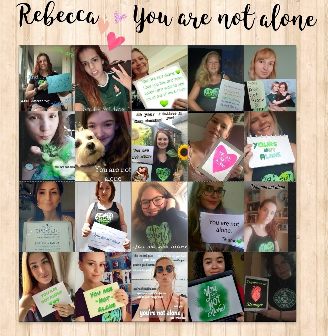 BexCelebrateDay's tweet photo. Dear @bexmader today is #BexAppreciationDay again. This year we themed it 'You are not alone'. You always remind us we are not alone. It's a crazy time and we all can't physically be together. But we are together by heart! We love you!💚
#BexAppreciationDay #August15th https://t.co/mW3rLnlGwu