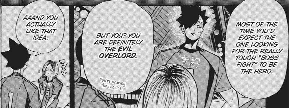 Don't you dare forget that we got these precious KuroKen moments. Their first meeting. Kuroo comparing Kenma to video game characters. Kenma thanking Kuroo for getting him into volleyball. And the one and only "World famous Kodzuken and I got together." 