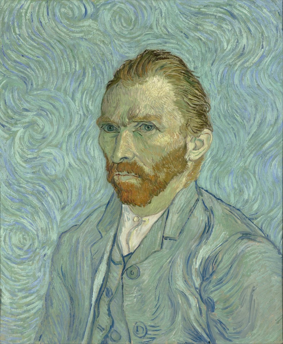 Changsub as Van Gogh's paintings: a threadself-portrait, 1889