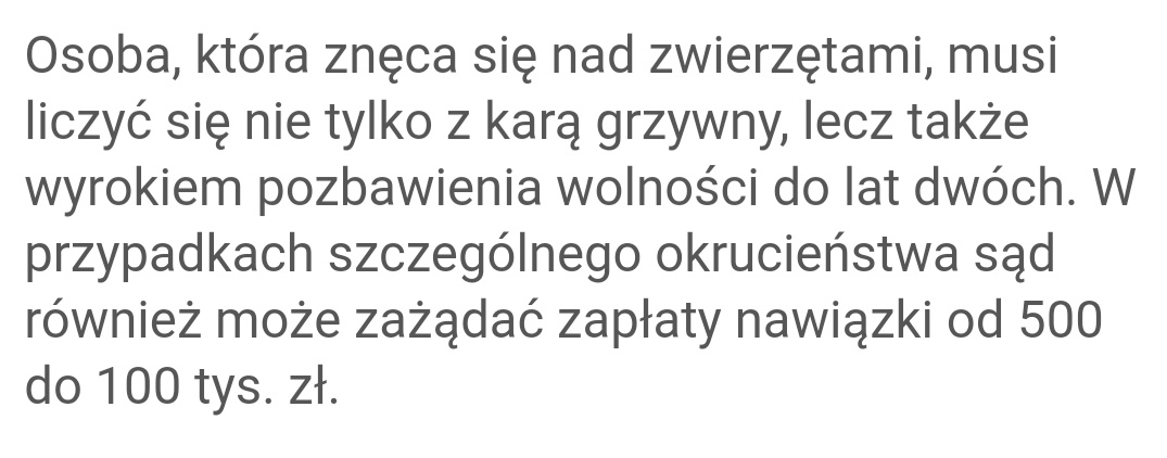 Jezeli widzisz, ze zwierzeciu dzieje sie krzywdza, masz dowody(nie musisz) zglos to na straz miejska/do gminy czy miasta/inspekcji weterynaryjnej lub innych znanych ci organizacji, ktore pomagaja zwierzetom.