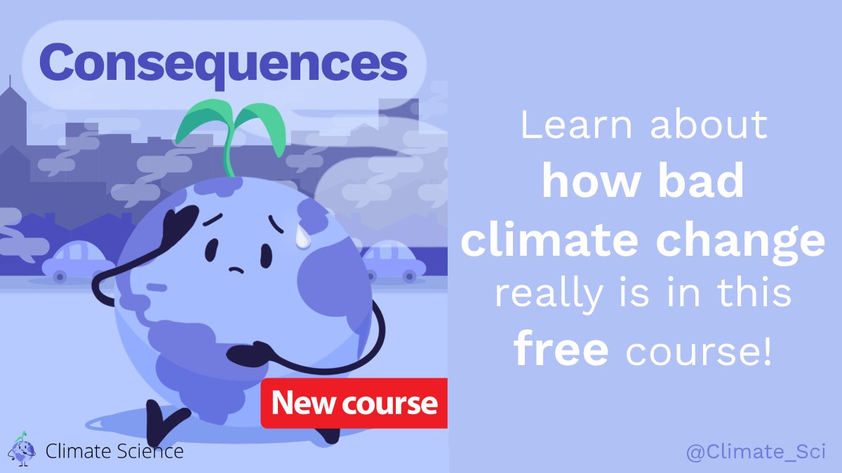 In 5 chapters, you’ll learn about the effects of #ClimateChange on:⁣⁣⁣⁣⁣
People⁣
Economy⁣
Extinction⁣
Animals &amp; Plants⁣
Ocean &amp; Sea Life⁣

bit.ly/csConseq

Thanks to @MairennC, Caitlin, Thomas, Ho and our team for bringing this course to life!

#ClimateAction