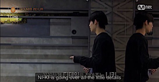 Niki decided to step forward and take on the leader role after one of the producers urged them to have a leader, he took his time to help everyone learn the choreography perfectly