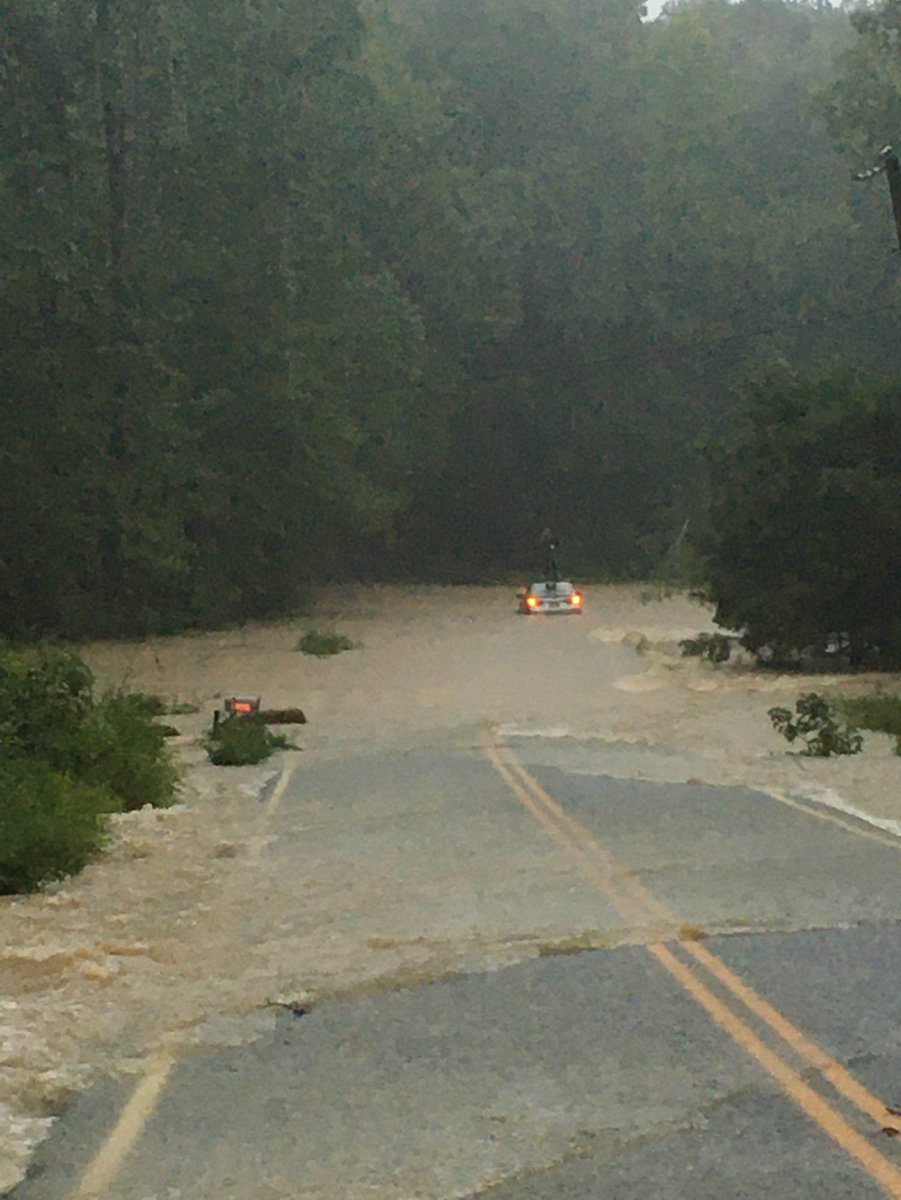 Please do not drive through high water or drive around signs that warn you. This is Otterdale Road and it is not passable. We are extremely busy with calls like this. Turn around. It’s not worth it.