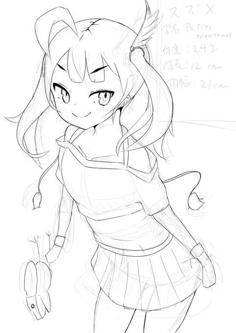 新アイコン作成中♪
すずめらしく雀をイメージして描いていまーす!

#絵描きさんと繋がりたい 
#絵師さんと繋がりたい 