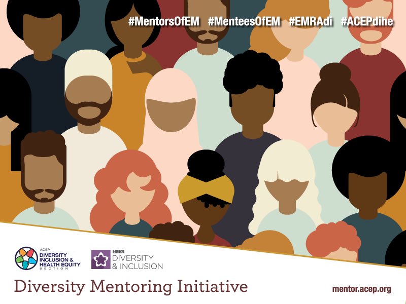 im_jesssayinn's tweet photo. Diversify our programs. Strengthen our connections w pts &amp; each other. Further our careers. Today the largest EM #diversity mentoring prog of its kind has launched &amp; I’m proud to be a part of it! Stay tuned for mentor-mentee spotlights #MenteesOfEM #MentorsOfEM #EMRAdi #ACEPdihe https://t.co/y6BBvNl2q3