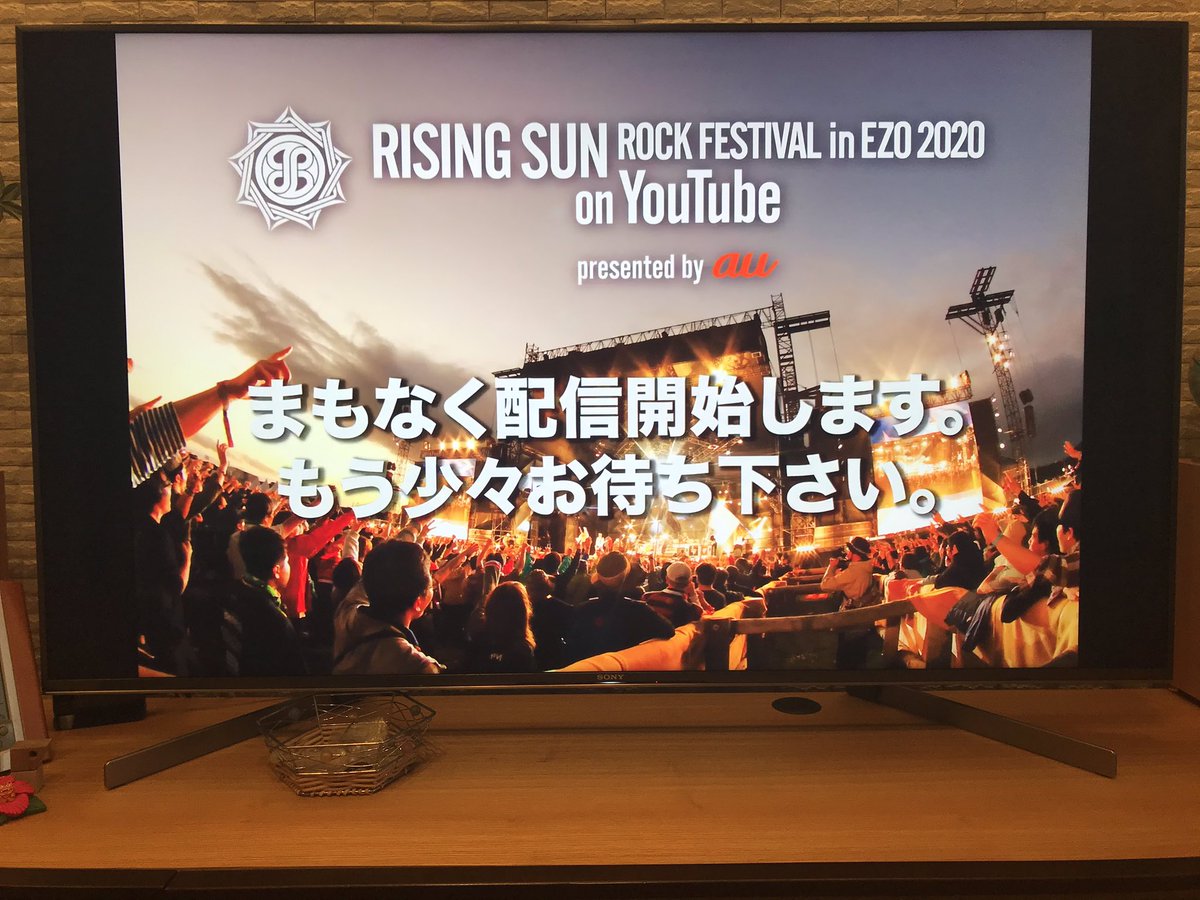 テレビの前で待機中😊