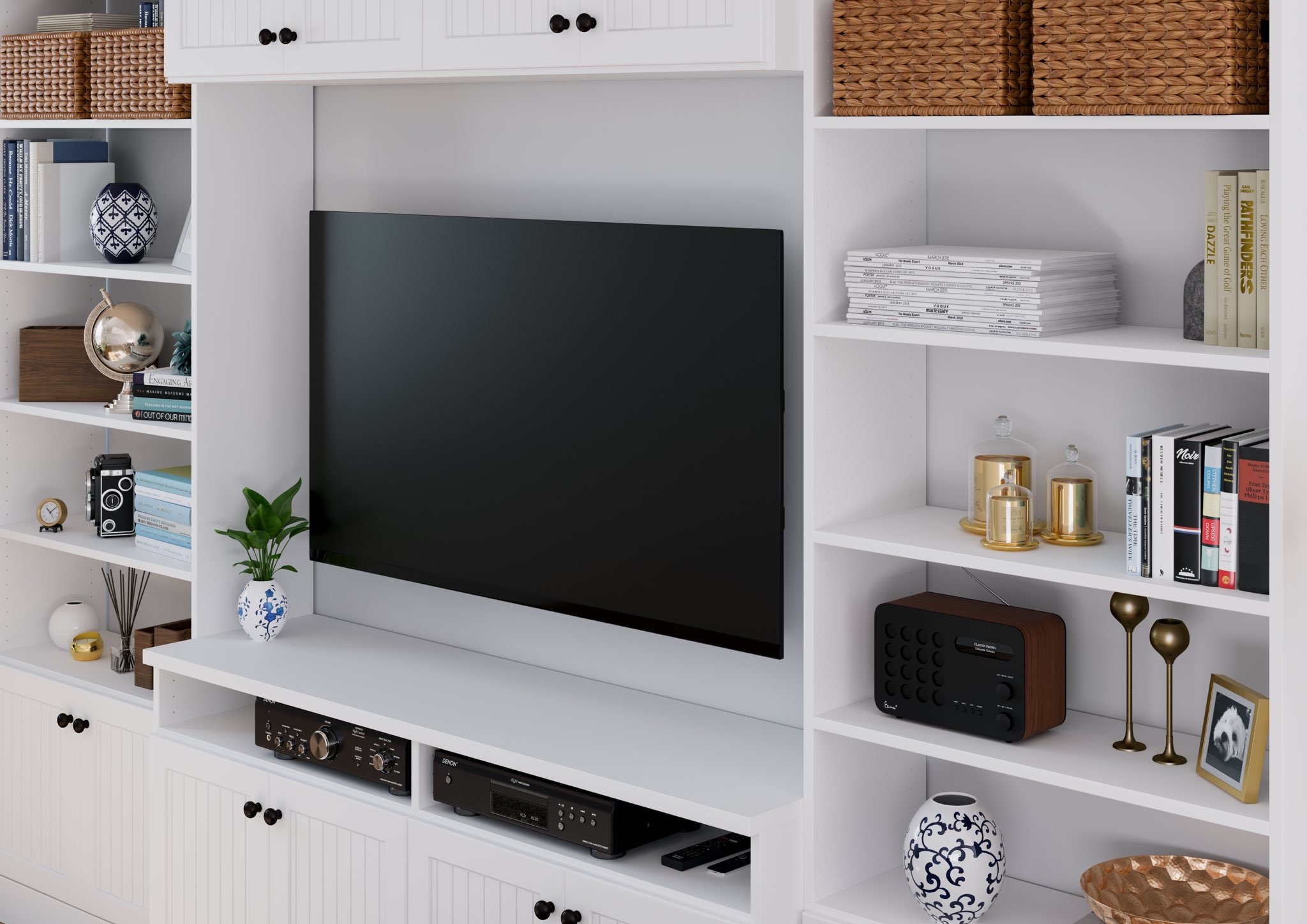 Aubrey 6 piece entertainment center deals