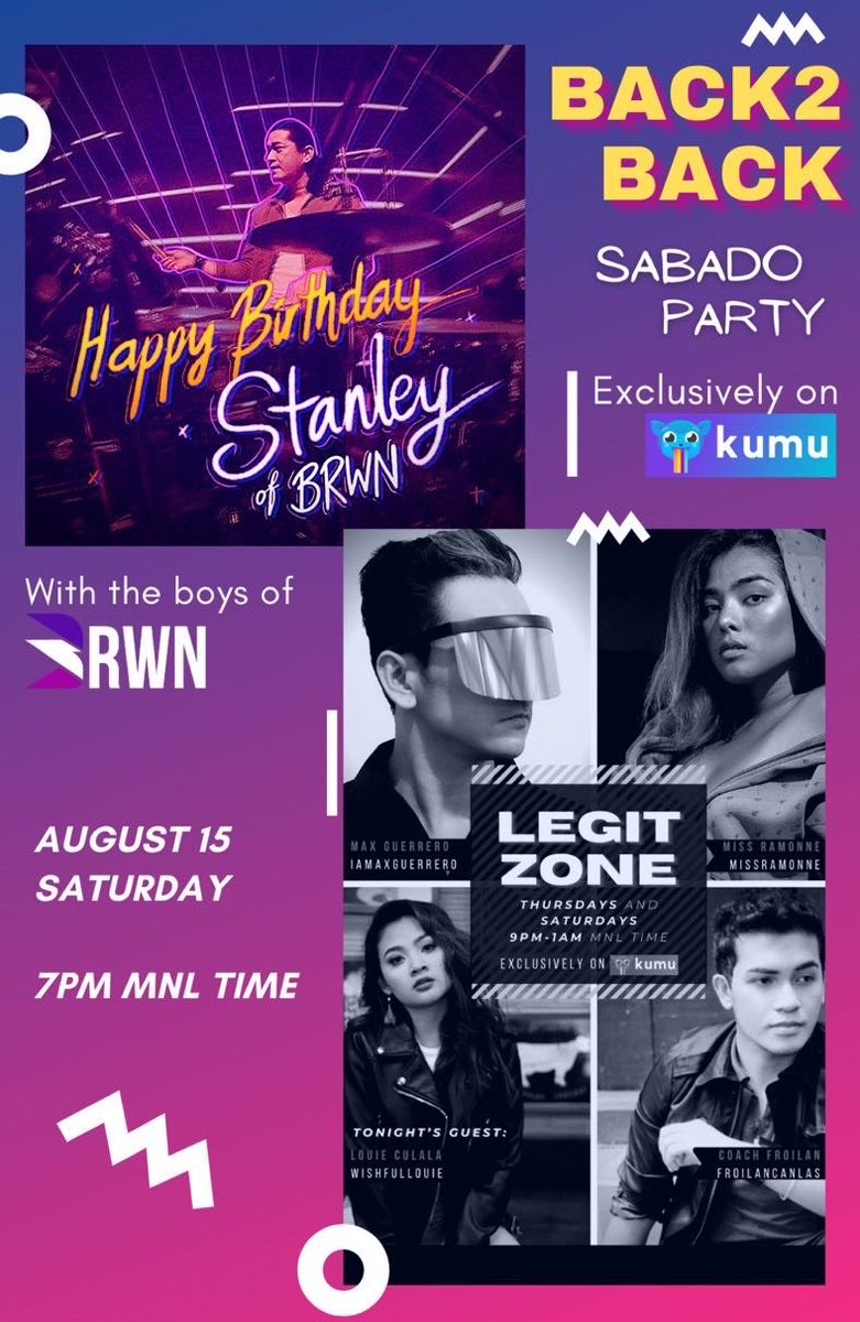 We’re LIVE! It’s ⁦<a href="/kahonistan/">Gogola</a>⁩’s bday bash with ⁦<a href="/miguelitoguitar/">Migs Rañeses</a>⁩ ⁦<a href="/OmanPeradilla/">Omanski</a>⁩ and ⁦@iamaxguerrero⁩ 😎

Download link: app.kumu.ph/ewXZ4qWgY8