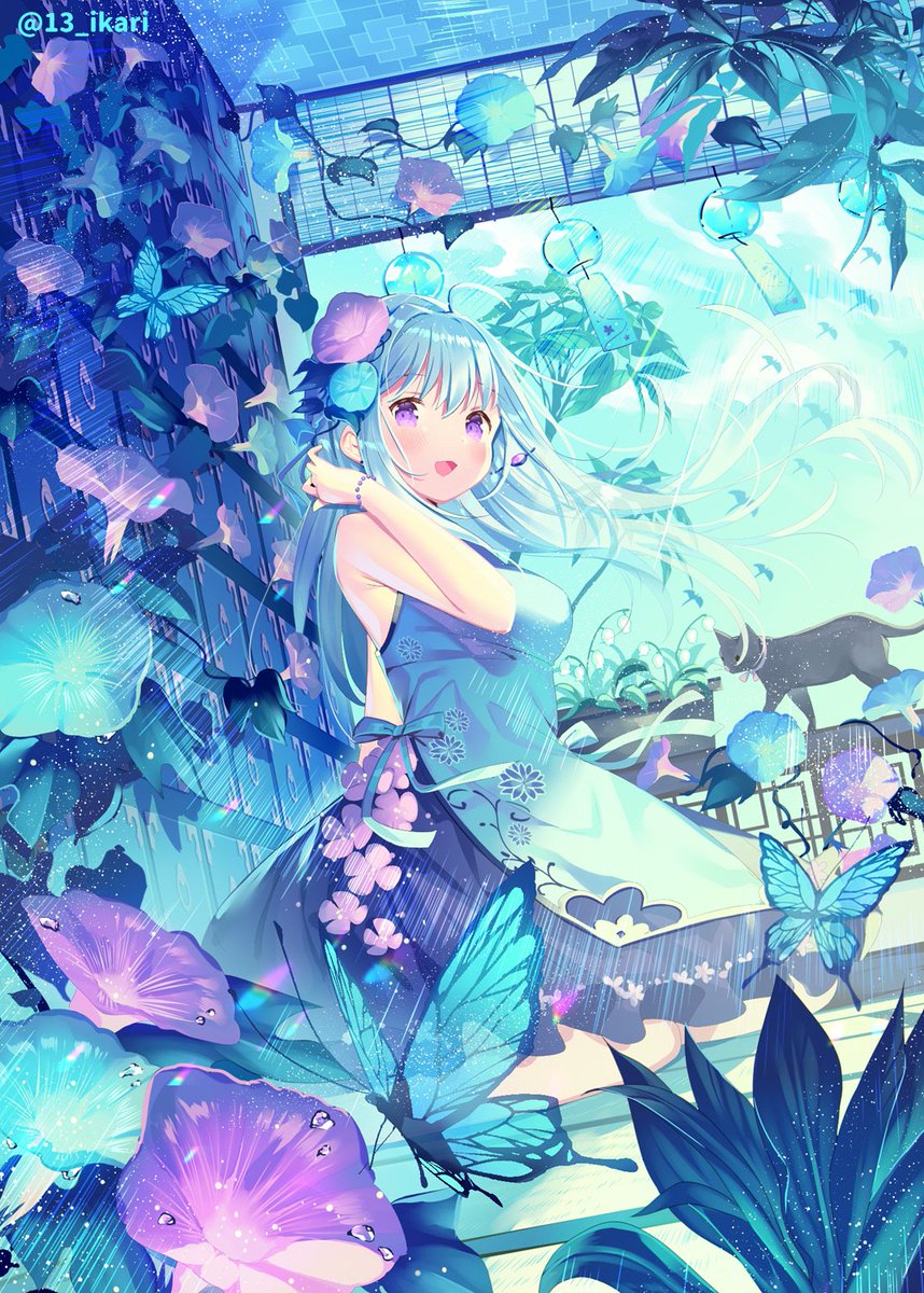 最近暑いので涼しげなイラストまとめ いかりのイラスト 最近暑いので涼しげなイラストまとめ いかりのイラスト