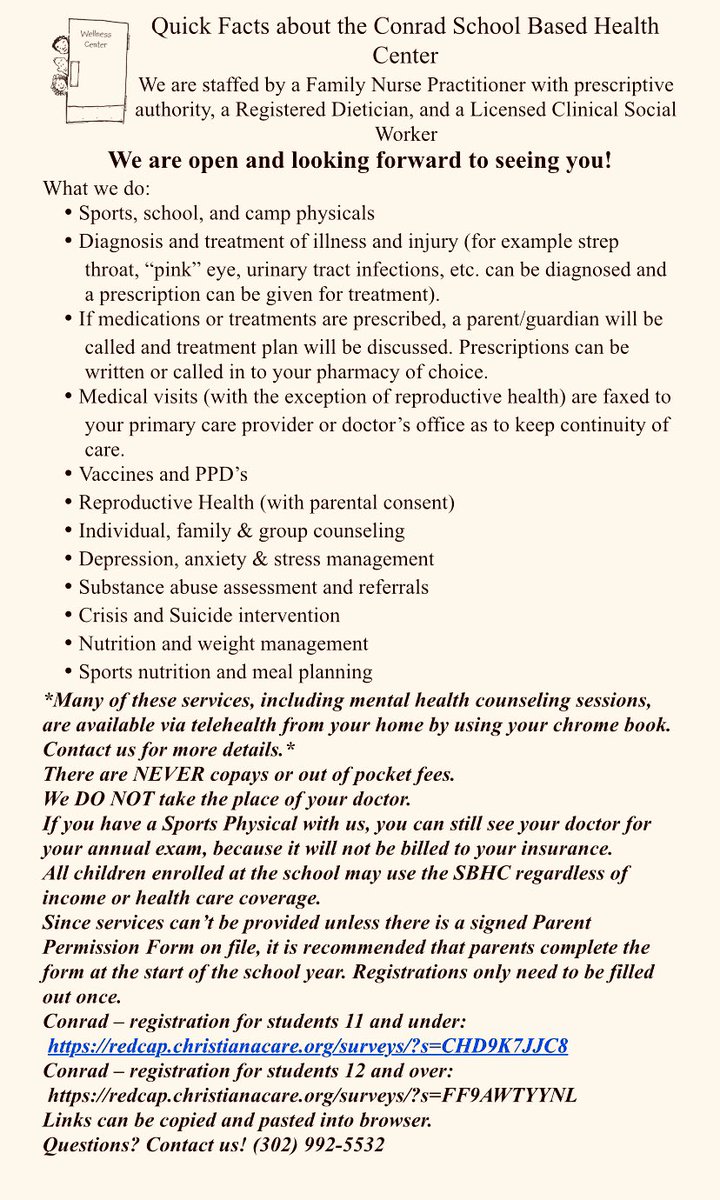 Conrad School Based Health Center tweet media