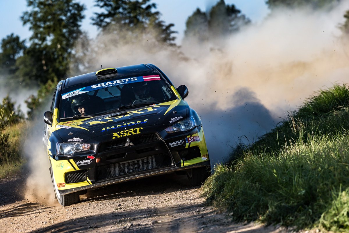 Very good #FIAERC debut for local veteran Ainārs Igaveņš. He is currently P2 in #ERC2 category just 27.5 seconds behind leader Tibor Erdi Jr. 👏
#LVrally #RallyLiepāja #ThisRallyRocks 
📸 <a href="/FIAERC/">FIA European Rally Championship</a>