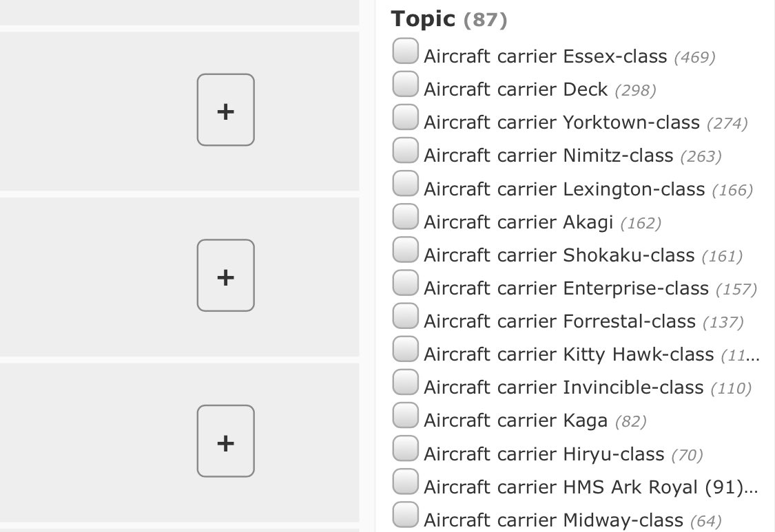 TimVereecke's tweet photo. These search facets are used both in titles and facets... all #titleCase, all #sentenceCase or should I mix based on location? #UX https://t.co/92Qf1DDO7Q