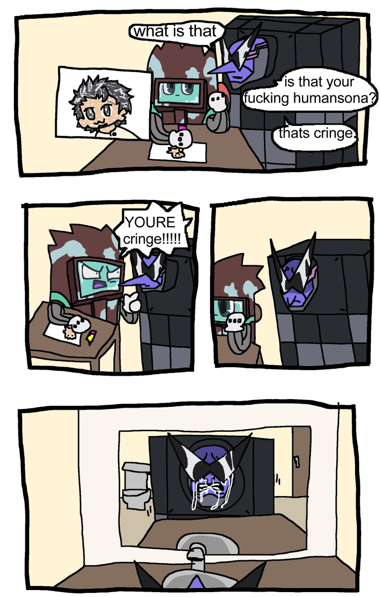 I have brainrot ? (original comic by rotsuko on tumblr)|#DECA_DENCE #デカダンス