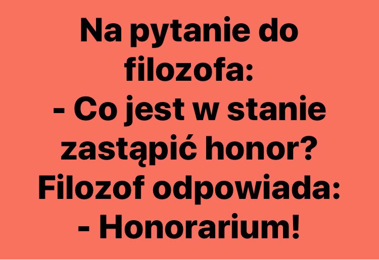 Uprzedzając wszystkie złośliwe komentarze w stylu ,,pokaż lekarzu co masz w garażu” - pragniemy przypomnieć, że ,,ryba psuje się od głowy”. To tak przy okazji, gdybyśmy się znaleźli wkrótce na paskach TVP w ramach odwetu. <a href="/Marszalek_Sejmu/">Marszałek Sejmu RP</a>