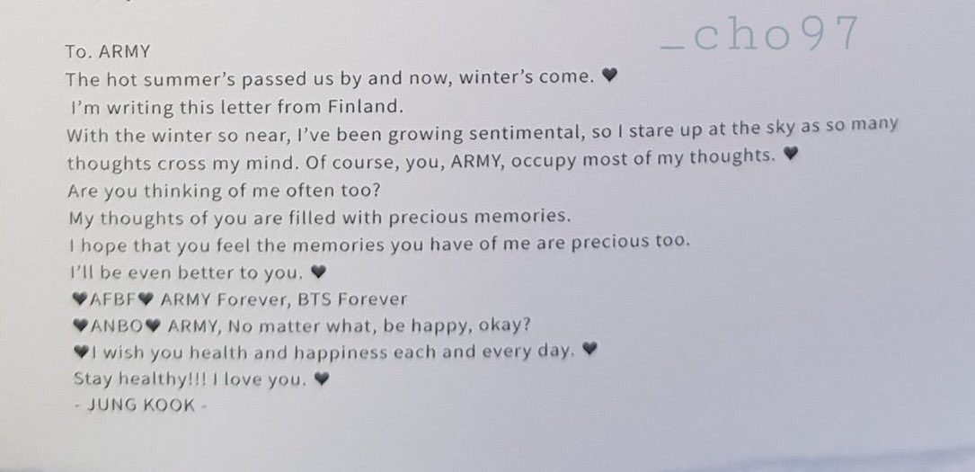 also his messages for us are so warm and beautiful 