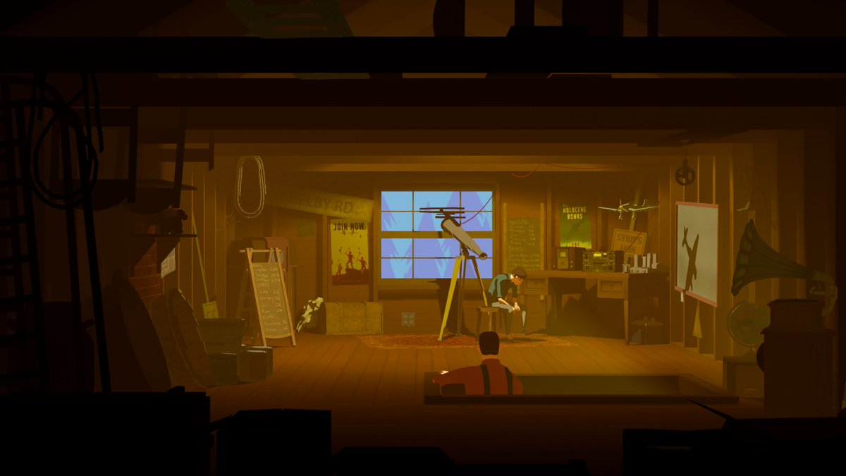 Take old Shelby Rd past the derelict cherry farm for a few miles, and you'll see a house on a hill. An orange glow can be seen coming from the attic window, and if you pass though that glow, you'll find Ira, looking towards the stars. #ScreenShotSaturday #gamedev #gaming #UE4