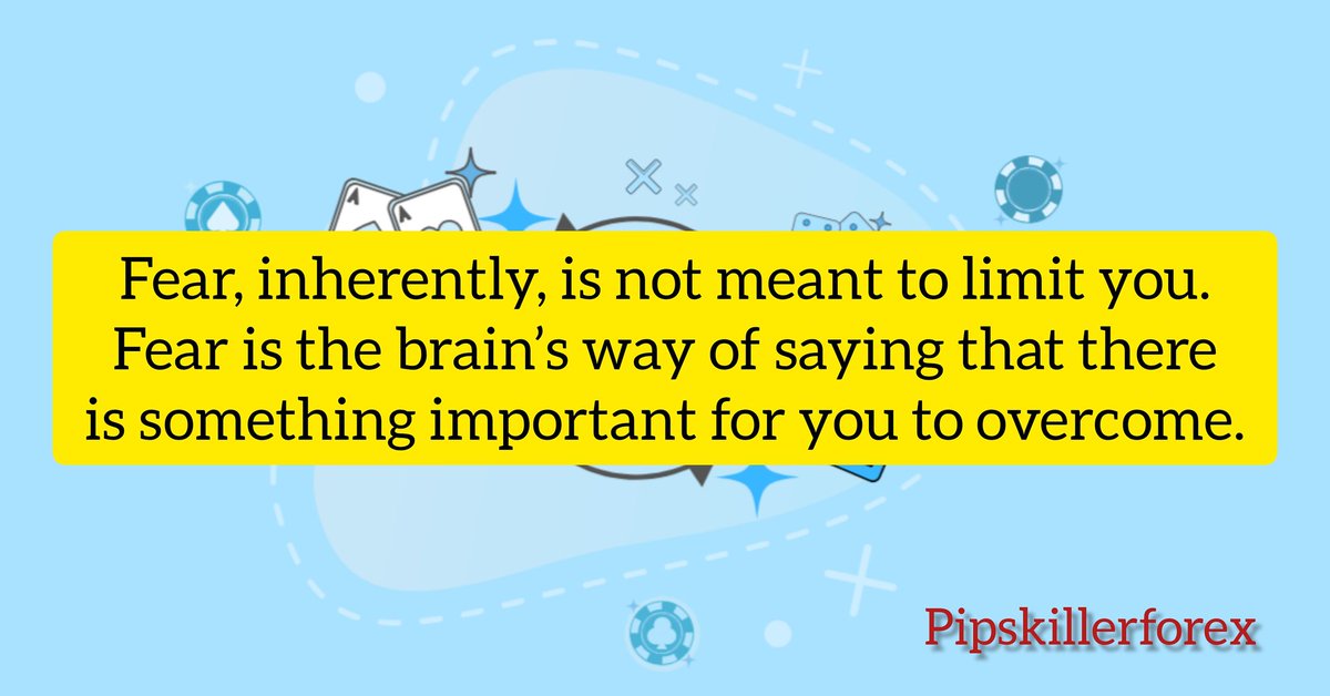pipskillerforex's tweet photo. Fear, inherently, is not meant to limit you. Fear is the brain’s way of saying that there is something important for you to overcome.
#Pipskillerforex
#forexlifestyle
#forextrader
#forexsignals
#forexislife
#forexprofit
#forexmarket https://t.co/C0iyKd0VIB