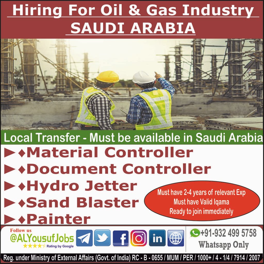 alyousufjobs's tweet photo. Est.1984 @AlYousufjobs is #Recruiting now for #SaudiArabia #Local_Transfer Interested may pls register- https://t.co/ZPGZdUnKiC @Gulfwalkins @Naukri @GulfJobCareers @gulfjob365 @GulfIntlForum #alyousufjobs #gulfjobs #jobsinsaudiarabia #hiring #recruiting #saudiarabia #ksajobs https://t.co/Bj7n6hJWpJ
