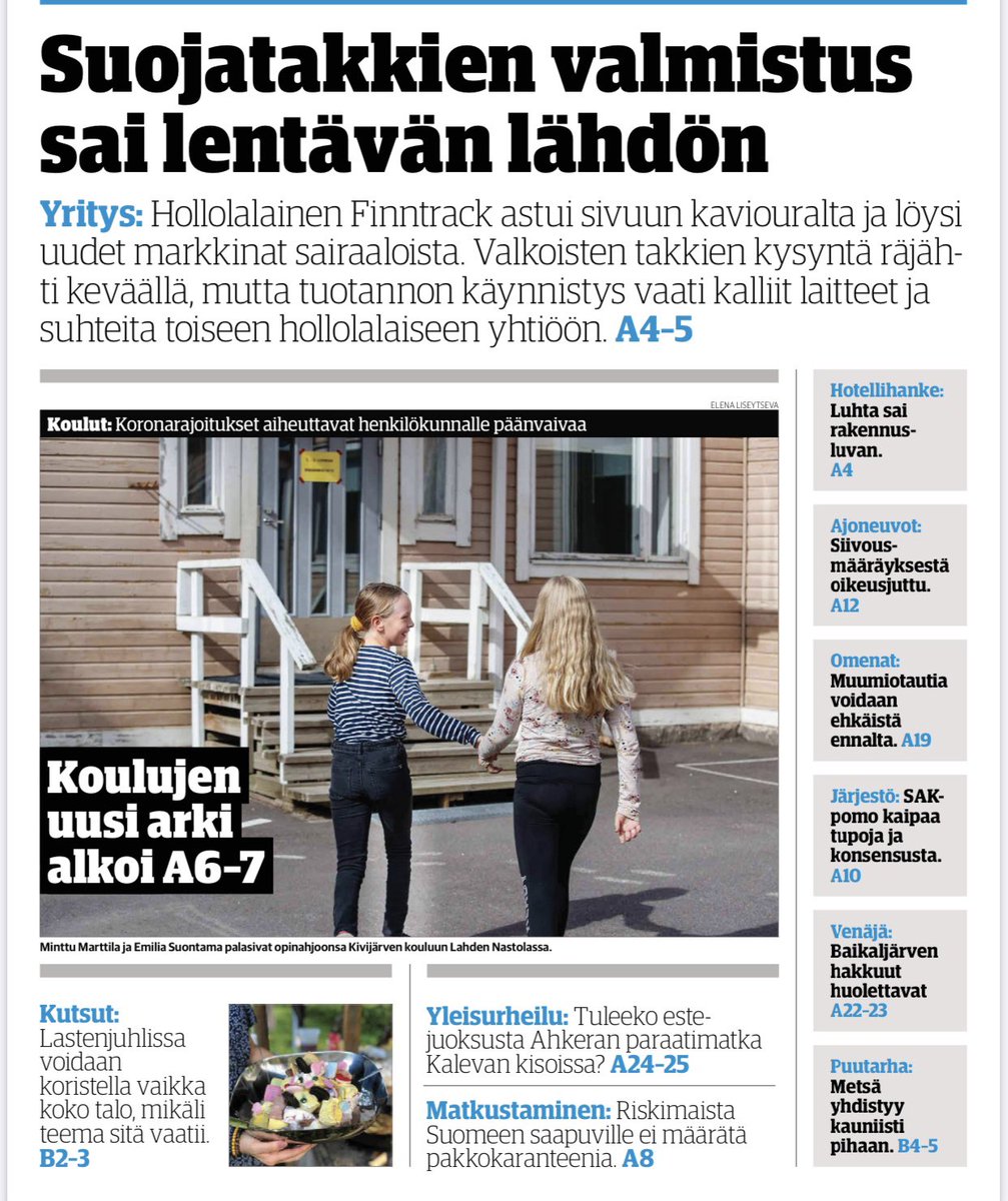 enevanli's tweet photo. Hyvin kirjoitettu artikkeli Etelä- Suomen Sanomissa Pharmcaren suojavaate- satsauksesta. Nöyrin mielin jatketaan vahvaa satsausta sekä hevospuolella, että nyt myös sairaalapuolella #finntack #pharmacare https://t.co/XroaeBGFqJ