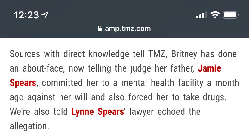 Britney Spears confirmed these allegations in court, and said her father was forcing her to take drugs. FREE BRITNEY
