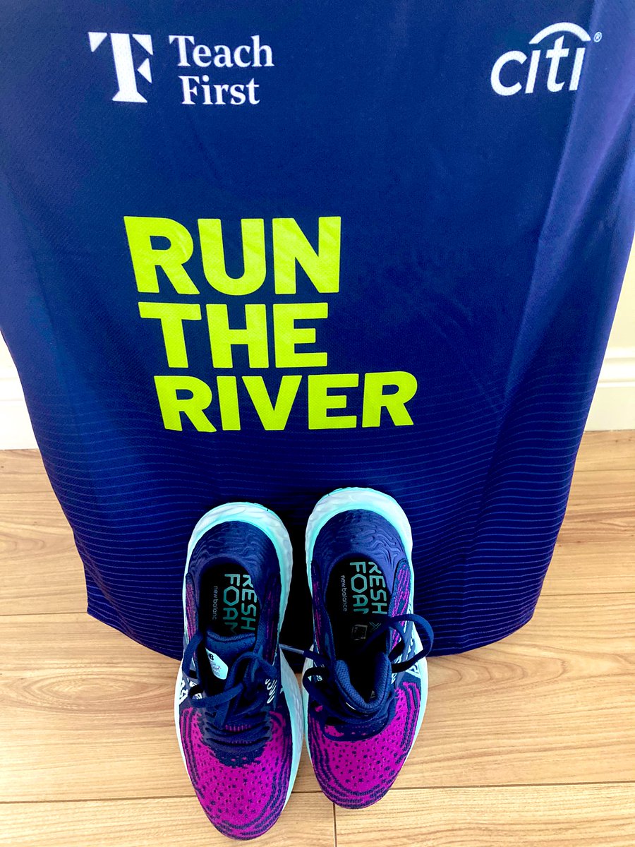 miss_royle's tweet photo. T-shirt and new trainers arrived yesterday ready to continue my training for @TeachFirst #runtheriver with my @TeachFirstWM colleagues #dashingdivas https://t.co/6SHYZeBbbJ