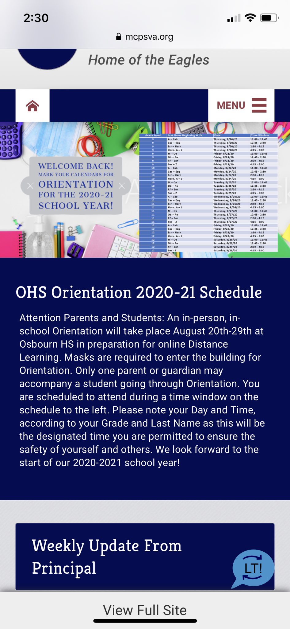 Osbourn High School Class Of 2024 (ohsclass2024) / Twitter