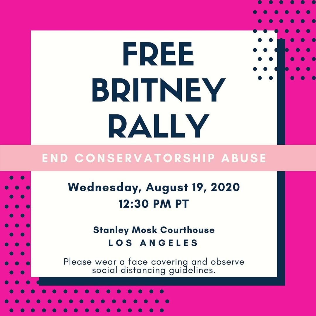 Please help us trend FREE BRITNEY ahead of her next court hearing on August 19th. And join the protest in Los Angeles next Wednesday if you can!
