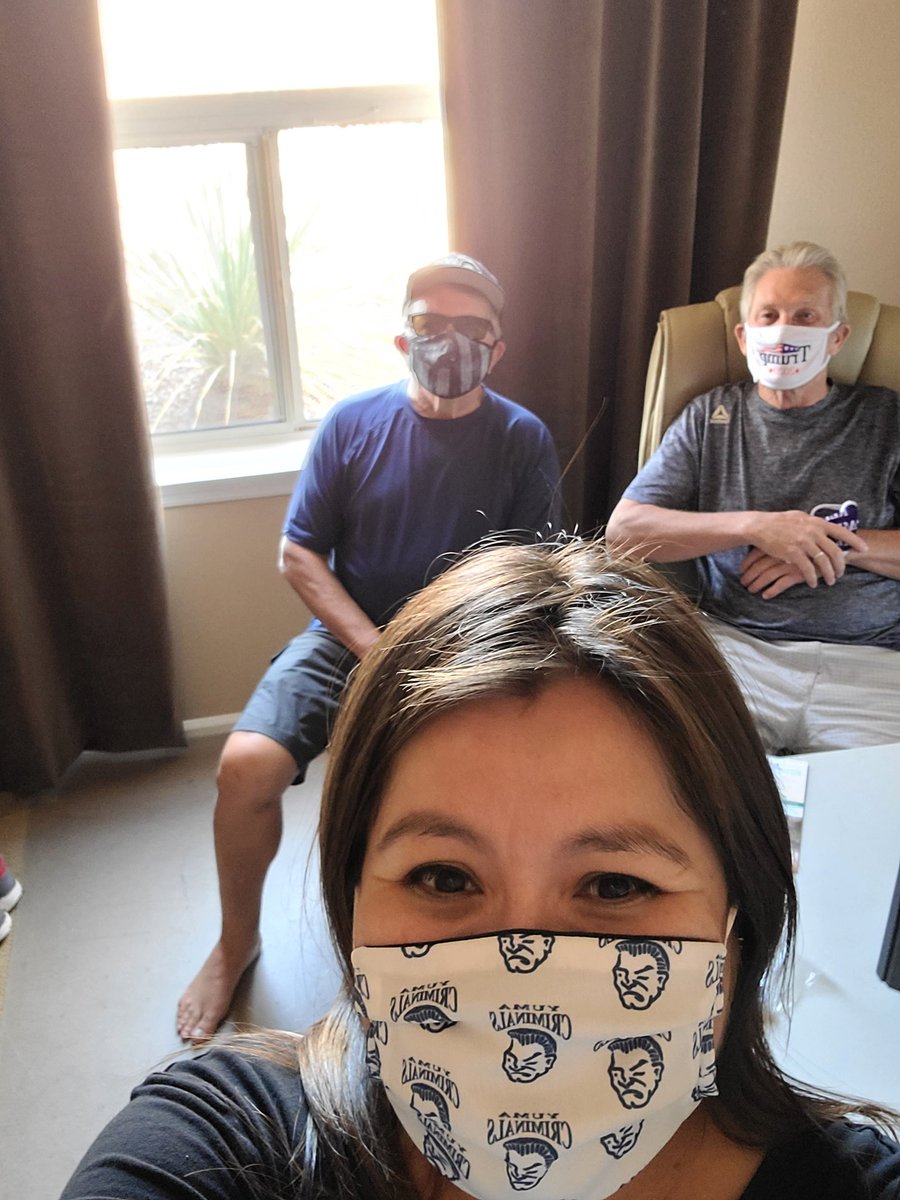cindycasaus's tweet photo. The #Ahwatukee team is coming to a neighborhood near you! It's hot🌡 but we've had a great time talking to folks who will be voting for @realDonaldTrump @SenMcSallyAZ &amp; our other candidates. We also registered Lonnie from IA to vote, welcome to AZ! #LeadRight #KAG #AZSen 🐘🇺🇲☀️ https://t.co/vCNRqx1bqC