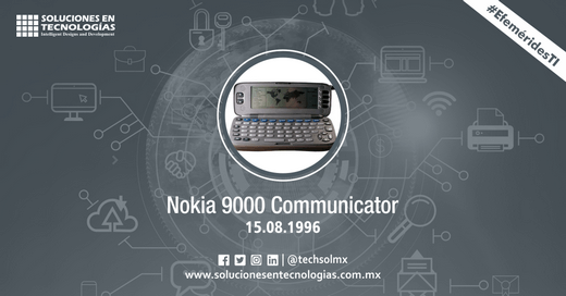 techsolmx's tweet photo. Un día como hoy (15/08/1996): Nokia lanzaba el Nokia 9000 Communicator, primer producto de la serie Communicator de Nokia, con procesador Intel i386 de 24 MHz. y 8 MB de memoria. https://t.co/X03rqGL4wu

#SomosSoluciones #EfeméridesTI #Nokia #Nokia9000 #Communicator #Inteli386 https://t.co/ujKE3KWZKZ