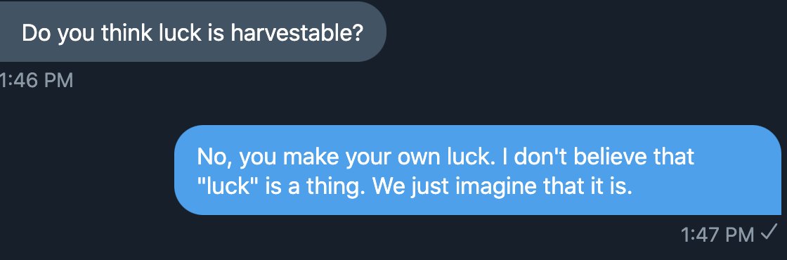 Luck isn't really a real thing.There are an infinite amount of variables. We just perceive Luck to be a thing. Anniversary Flowers, Sarian 1955  #martirossaryan  #realism