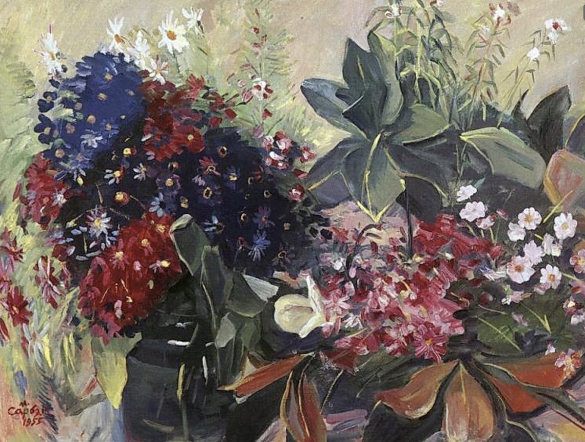 Luck isn't really a real thing.There are an infinite amount of variables. We just perceive Luck to be a thing. Anniversary Flowers, Sarian 1955  #martirossaryan  #realism