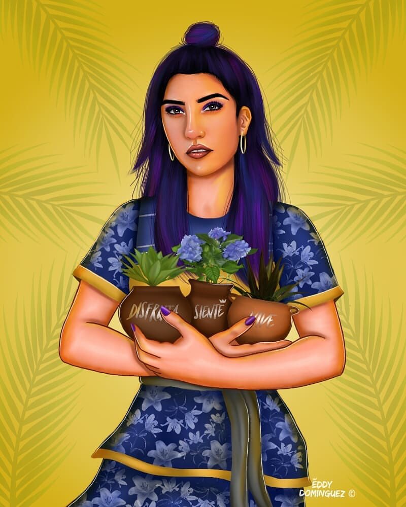 UpdatesKaren's tweet photo. 📸|Dibujo de Karen (@PPTeamKaren) by @/Drawings.By.Eddy en Instagram. 
#Art #XVDeKaren #HBDQueen #KarenPolinesia https://t.co/Fk4IdqypCi