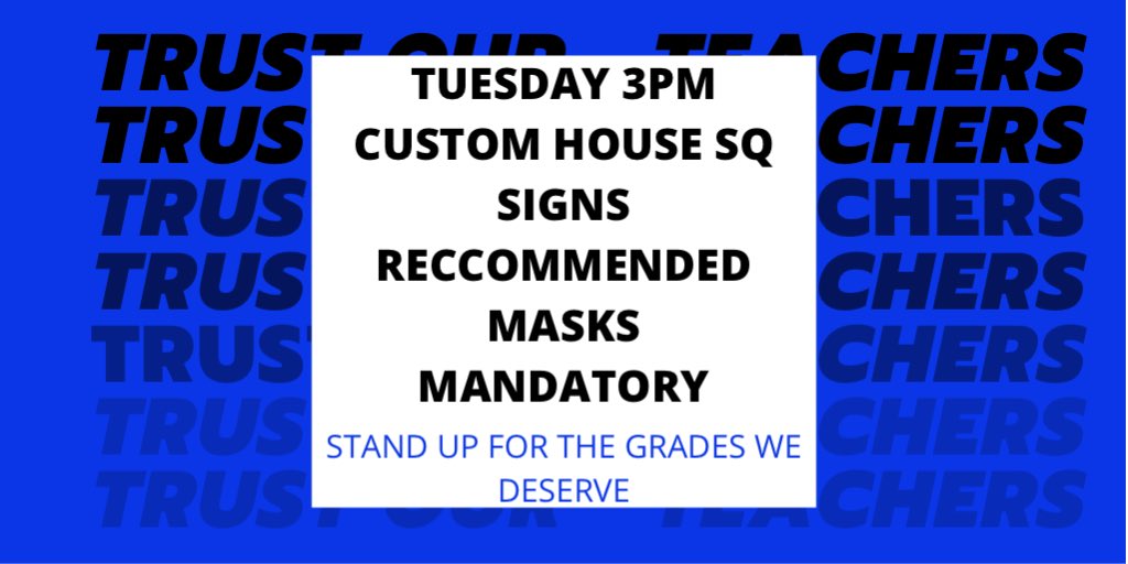 SSUofNI's tweet photo. 3PM Custom House Square, hope to see you all there #TrustOurTeachers #RewardingLearning https://t.co/9JI0hLckSy