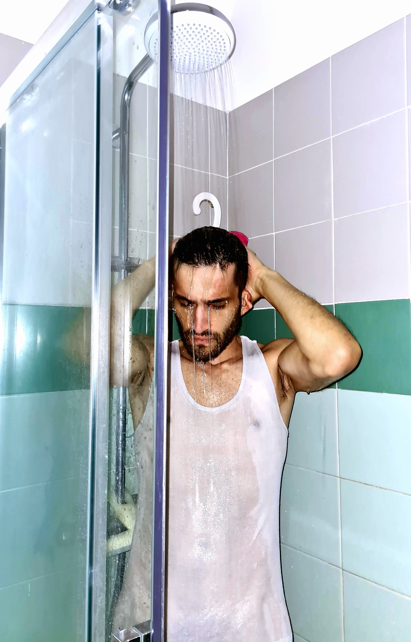 Maglietta bagnata!?? questo giorno meraviglioso mi sono rinfrescato ?????? BUON FERRAGOSTO  A TUTTI ???