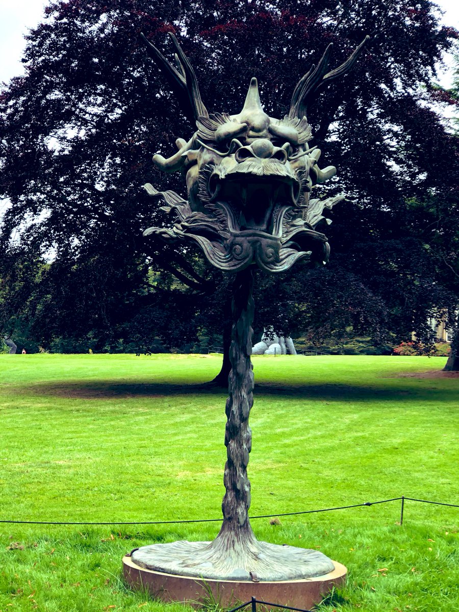 The other Ai Weiwei work at Yorkshire Sculpture Park was "Circle of Animals/ Zodiac Heads". They're based on the bronze heads on a famous Yuanming Yuan foutain, the palace that burnt for three days and three nights in the Opium Wars. The infamously looted Summer Palace.